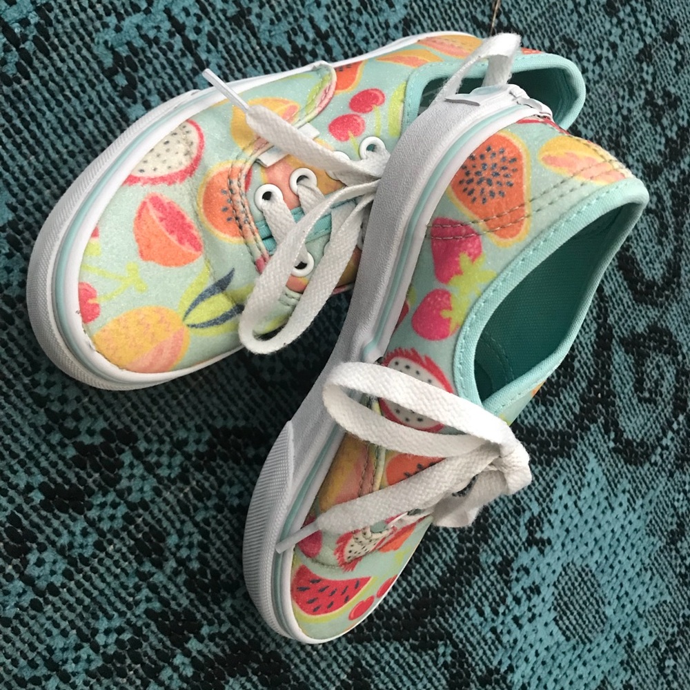 VANS ~ glitter fruit ~ Girl’s size 13